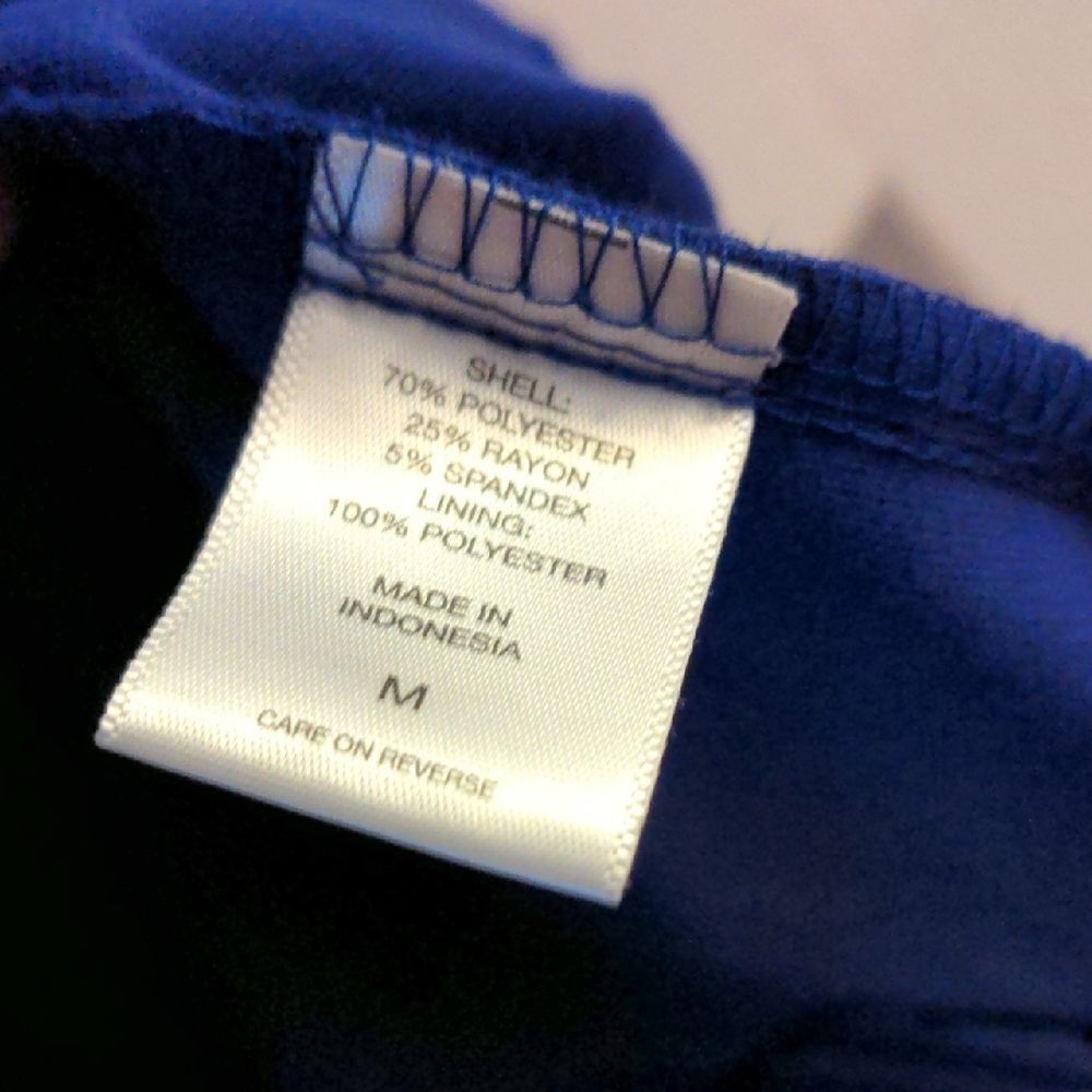 New York & Company Blue Ruched mini Dress - Picture 7 of 12